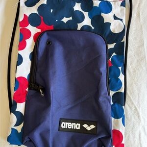 Arena Blue and Multicolor Backpack
